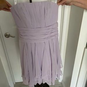 David’s Bridal Lilac chiffon Dress